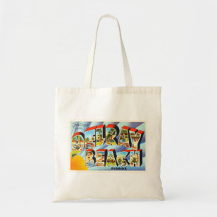 Bolsa Tote Lembrança das viagens vintage de Delray Beach