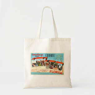 Bolsa Tote Lembrança velha das viagens vintage de Key West