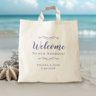 Bolsa Tote Lembrancinhas de casamento de boas-vindas elegante