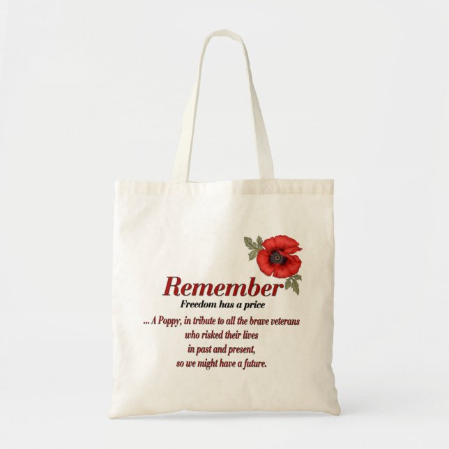 Bolsa Tote Lembrar Poppy (Frente)