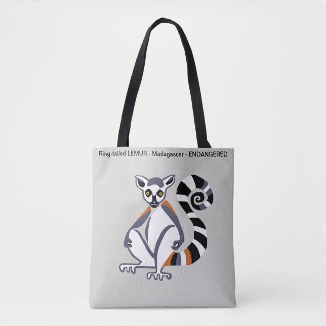 Bolsa Tote LEMUR - Conservação - Ecologia (Frente)