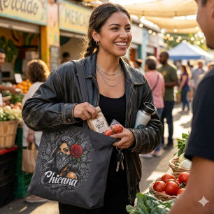 Bolsa Tote Lenço Estampado Chicana