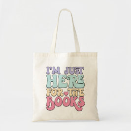 Bolsa Tote Lendo o presente de Bolsa, estou aqui para o livro