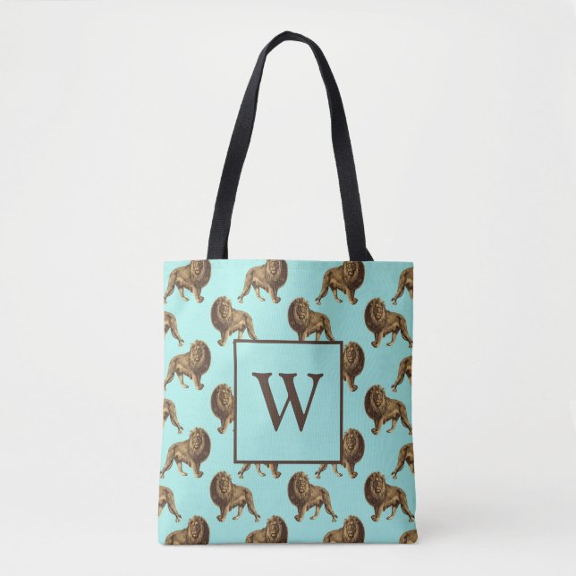 Bolsa Tote Leões Monograma Lindos Leões (Frente)