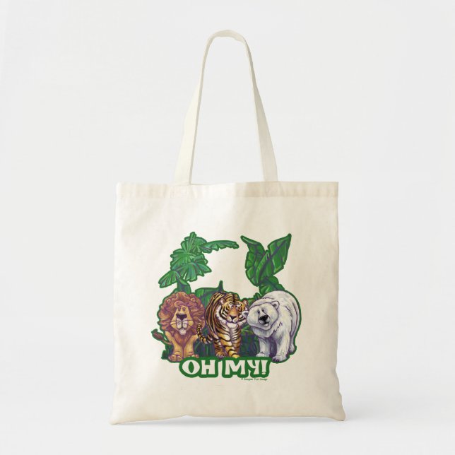 Bolsa Tote Leões Tigre Ursos Oh Meu (Frente)