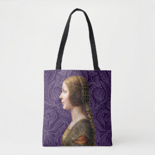Bolsa Tote Leonardo da Vinci Retrato La Bella Principessa