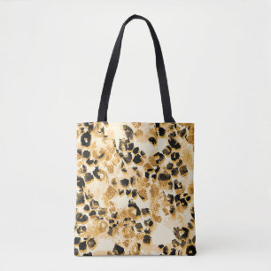 Bolsa Tote Leopard Chic: Elegância de Padrão Vintage.