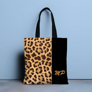 Bolsa Tote Leopard Print Monograma Na moda personalizado