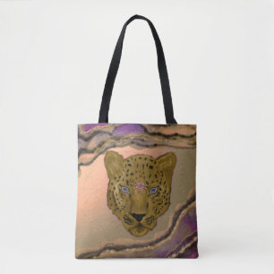 Bolsa Tote Leopardo com Geode