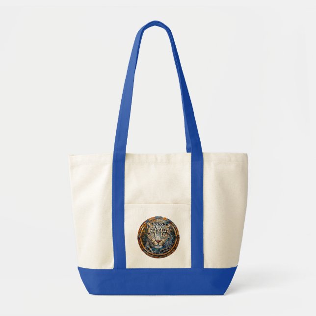 Bolsa Tote Leopardo com Tons Quentes e Frios (Frente)