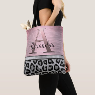 Bolsa Tote Leopardo-Escamudo Rosa-Shimmery