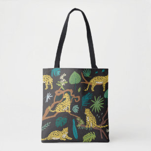 Bolsa Tote Leopardos da Selva: Ilustrações da Vida Selvagem V