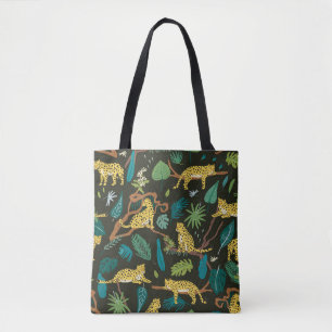 Bolsa Tote Leopardos na Selva: Selvagem Vintage