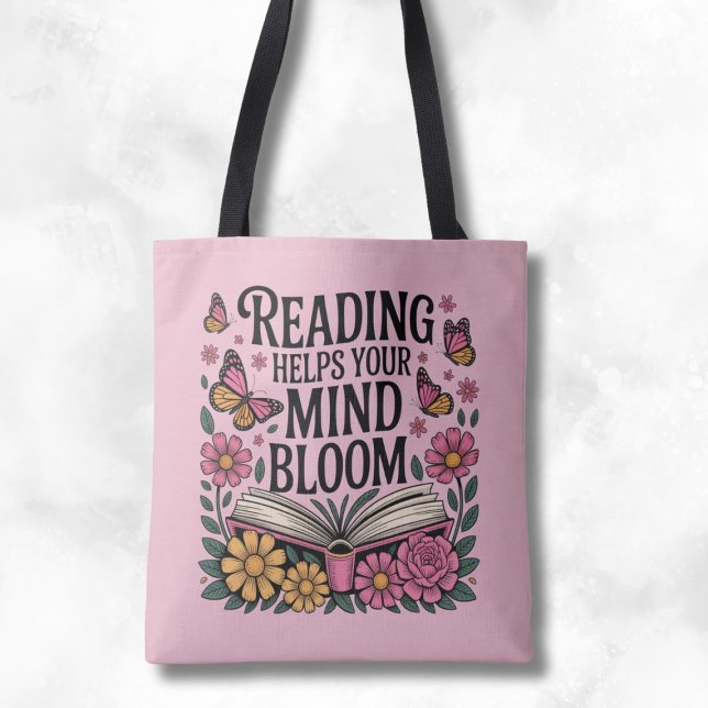 Bolsa Tote Ler Ajuda Seu Bloom De Mente (Criador carregado)