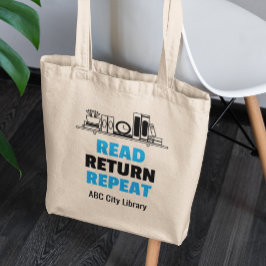 Bolsa Tote Ler devoluções Repetições de Livros de Biblioteca