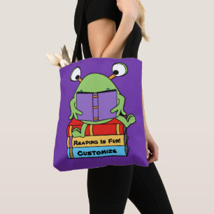 Bolsa Tote Ler É Uma Alienígena Encantadora De Livro Fofo