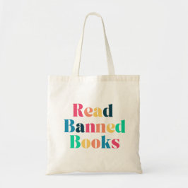 Bolsa Tote Ler Tipografia de Livros Banidos