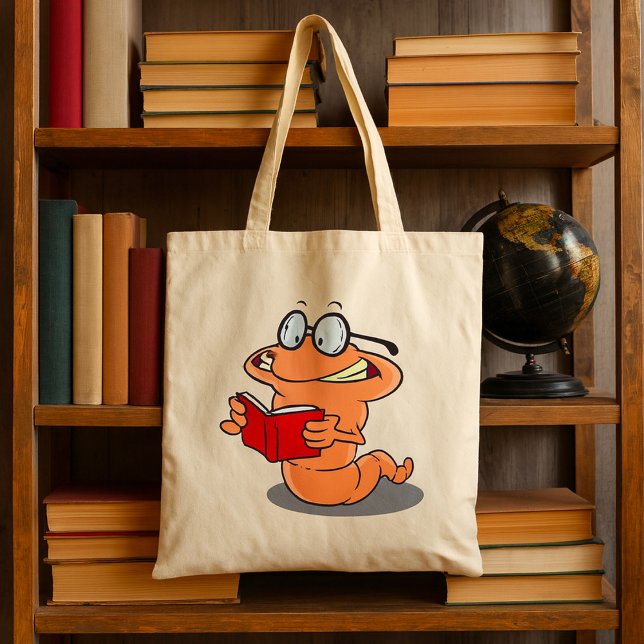 Bolsa Tote Lerdo Bibliófilo Lendo Um Livro (Criador carregado)