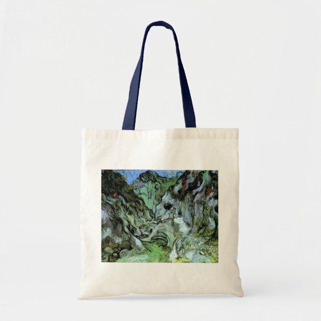 Bolsa Tote Les Peiroulets Ravine por Vincent van Gogh (Frente)