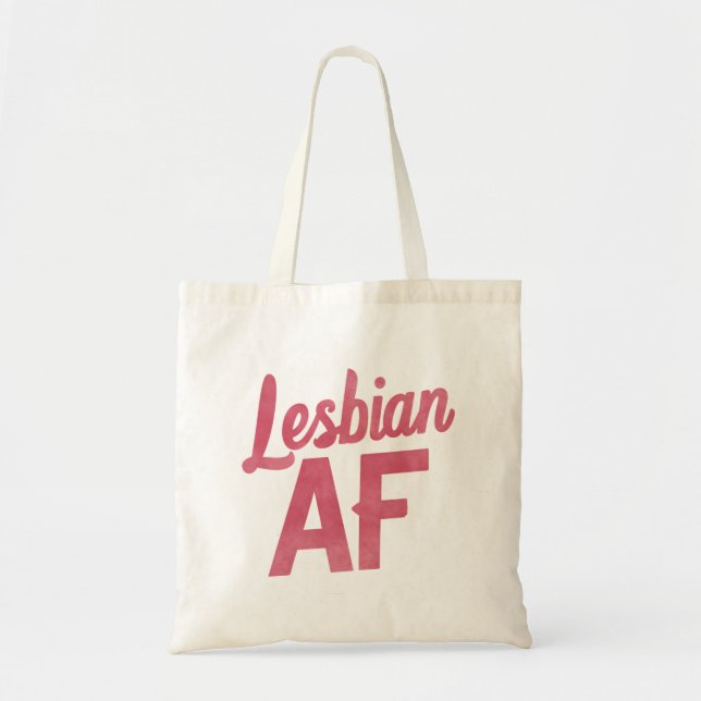 Bolsa Tote Lésbica AF Flor LGBT Gay Love Parade (Frente)