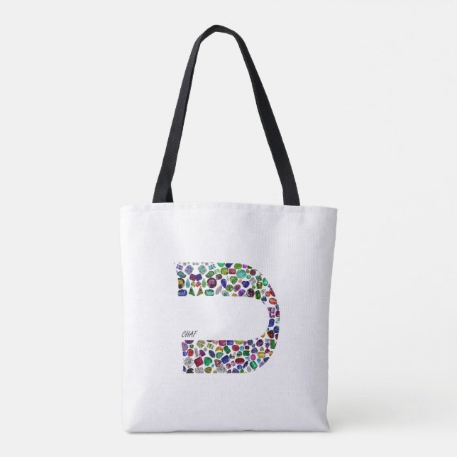 Bolsa Tote Letra 'CHAF' (Verso)