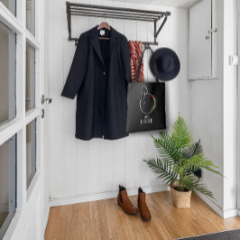 Bolsa Tote Letra de flor de aquarela russa B