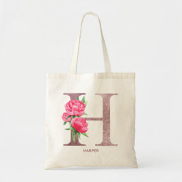 Bolsa Tote Letra H Nome personalizado madrinha monograma