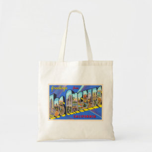 Bolsa Tote Letra Minúscula de Los Angeles California CA