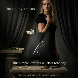 Bolsa Tote Letra minúscula simples