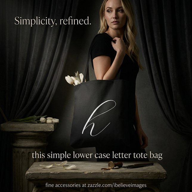 Bolsa Tote Letra minúscula simples  (Criador carregado)