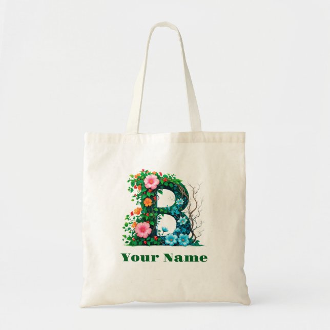 Bolsa Tote Letra Personalizada B (Frente)