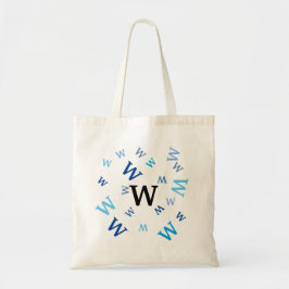 Bolsa Tote - Letras Azuis