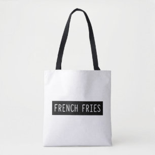 Bolsa Tote Letras de Escrita Antiga das Fries Francesas