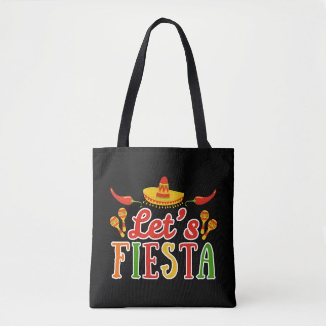 Bolsa Tote Let's Fiesta Cinco de Mayo (Frente)