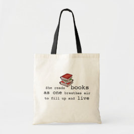 Bolsa Tote Leu livros para viver sacola do amante de livro