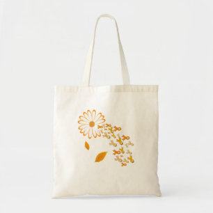 Bolsa Tote Leucemia Cancer Consciencialização Laranja Fluxo d
