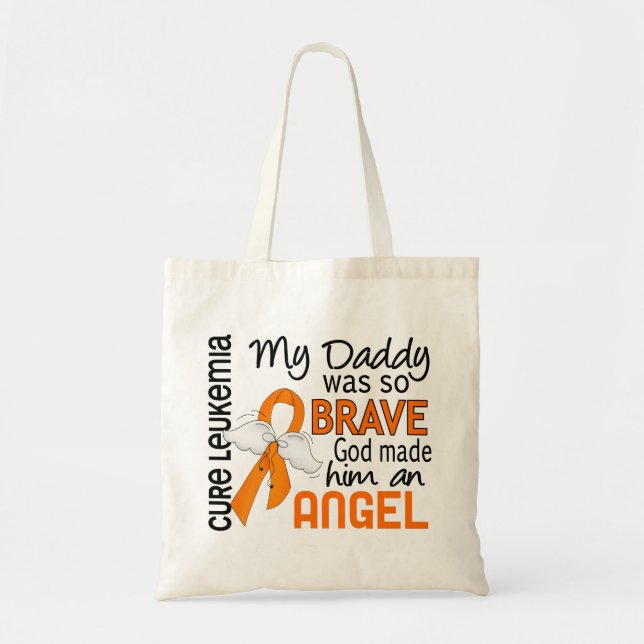 Bolsa Tote Leucemia do pai do anjo 2 (Frente)