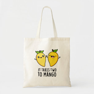 Bolsa Tote Leva Dois Para Mango Engraçado Dançando Fruta
