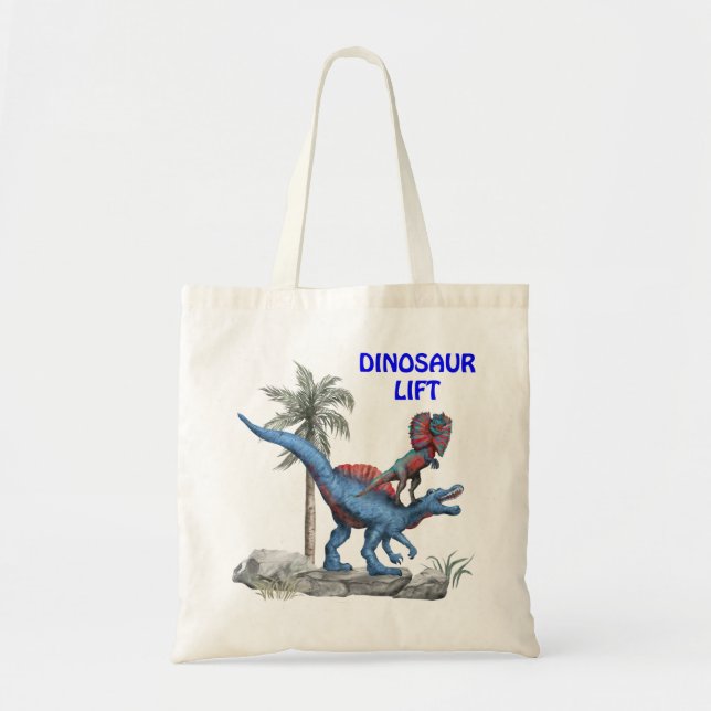 Bolsa Tote Levante Dinossauro (Frente)