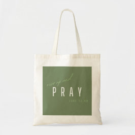 Bolsa Tote levante-se e reze. Luke22:46. Tote Bags Comprando