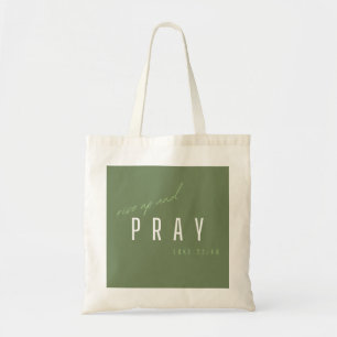 Bolsa Tote levante-se e reze. Luke22:46. Tote Bags Comprando