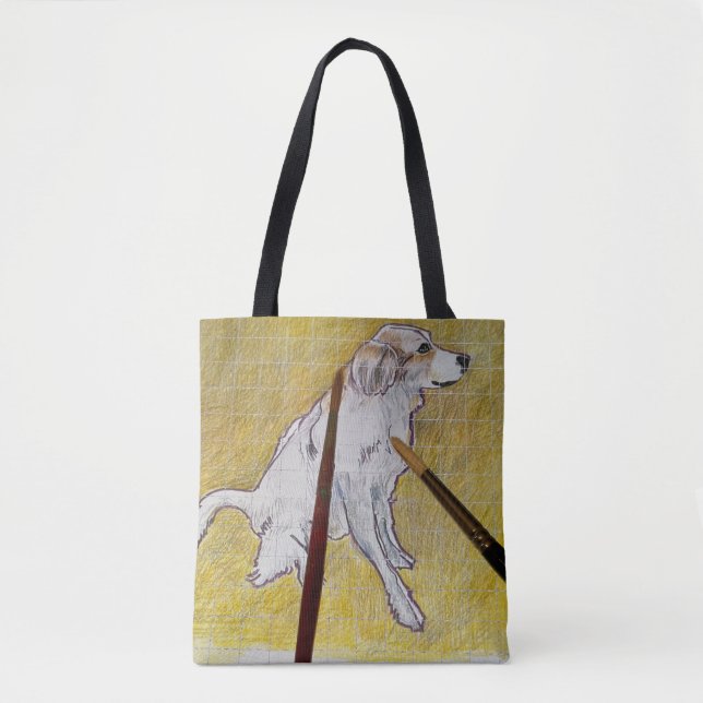 Bolsa Tote Levar tambores para trás (Frente)