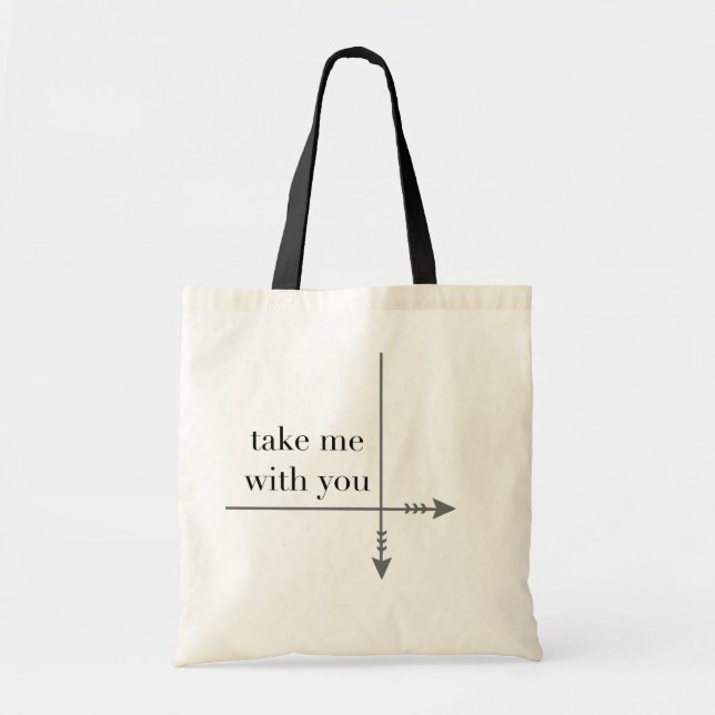 Bolsa Tote Leve-me com você (Frente)