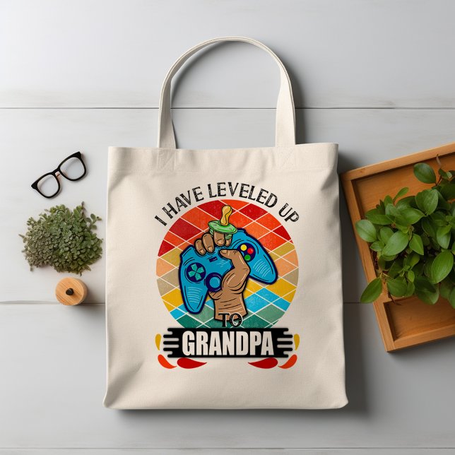 Bolsa Tote Levei até o vovô (I Have Leveled Up to Grandpa Tote Bag)