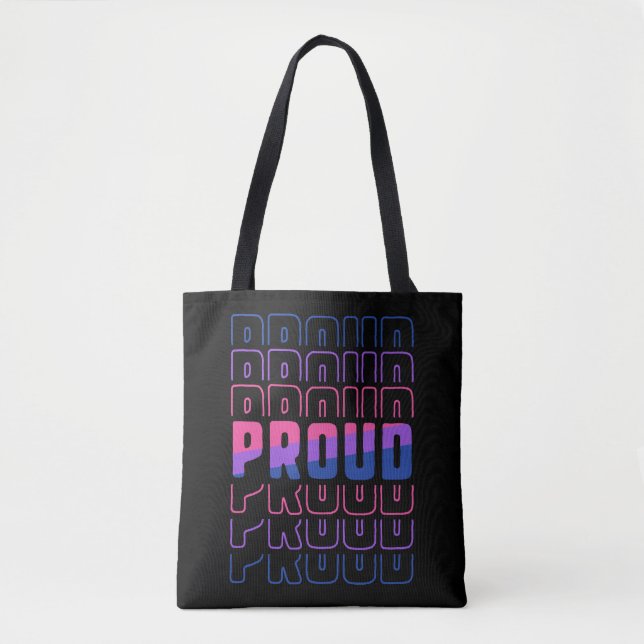 Bolsa Tote LGBT Orgulhoso Lésbica Bissexual Orgulho gay Mês (Frente)