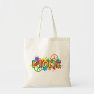 Bolsa Tote LGBTQ - Orgulho - Placas de Tinta para Cores Arco-