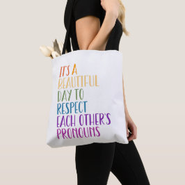 Bolsa Tote LGBTQA+ respeitam os solteiros do Orgulho, mês do 