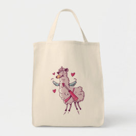 Bolsa Tote Lhama do Cupido para o Dia dos Namorados