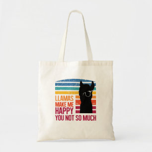 Bolsa Tote Lhamas Me Feliz Você Não É Tão Engraçado Pull