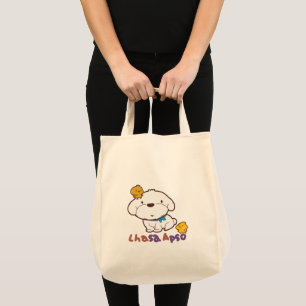 Bolsa Tote Lhasa Apso é bubu e guagua é galinha